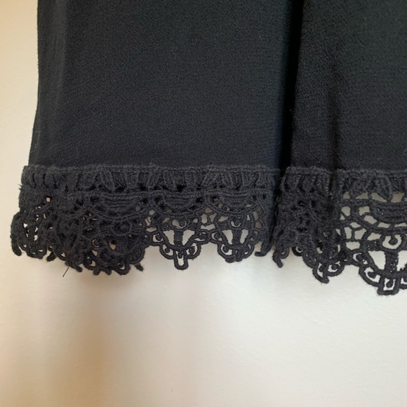 Black summer sun dress with lacy crochet detailing - Picture 4 of 5